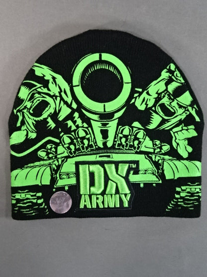 D-GENERATION X ニットキャップ①(2009(WWE) / ブラック×グリーン)