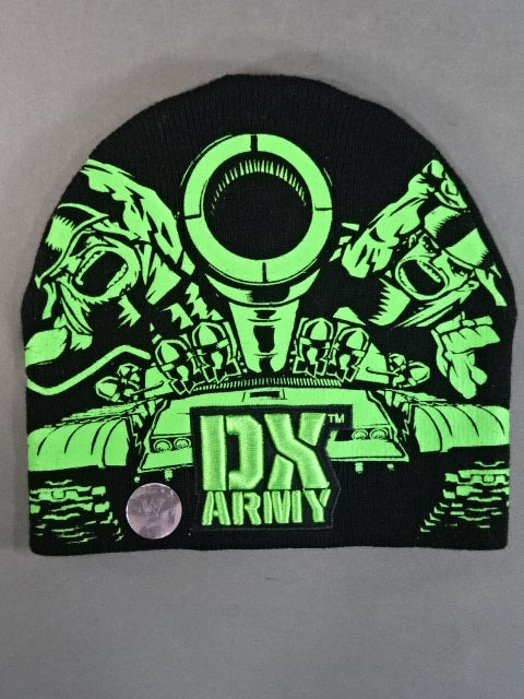D-GENERATION X ニットキャップ①(2009(WWE) / ブラック×グリーン)