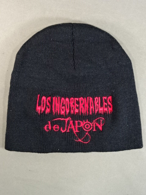 ★日本未発売★ L・I・J ニットキャップ(ブラック×レッド)