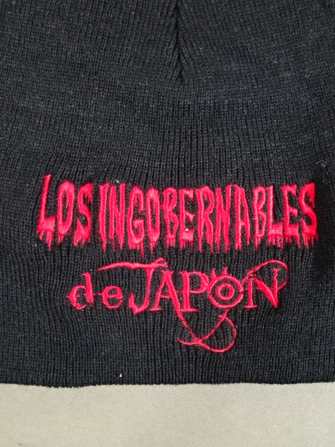 ★日本未発売★ L・I・J ニットキャップ(ブラック×レッド)