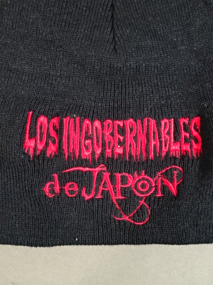 ★日本未発売★ L・I・J ニットキャップ(ブラック×レッド)