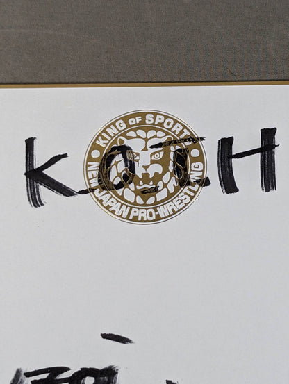 ★キング・オブ・ザ・ヒルズ★ 鈴木健想＆棚橋弘至(ライオンマーク色紙)