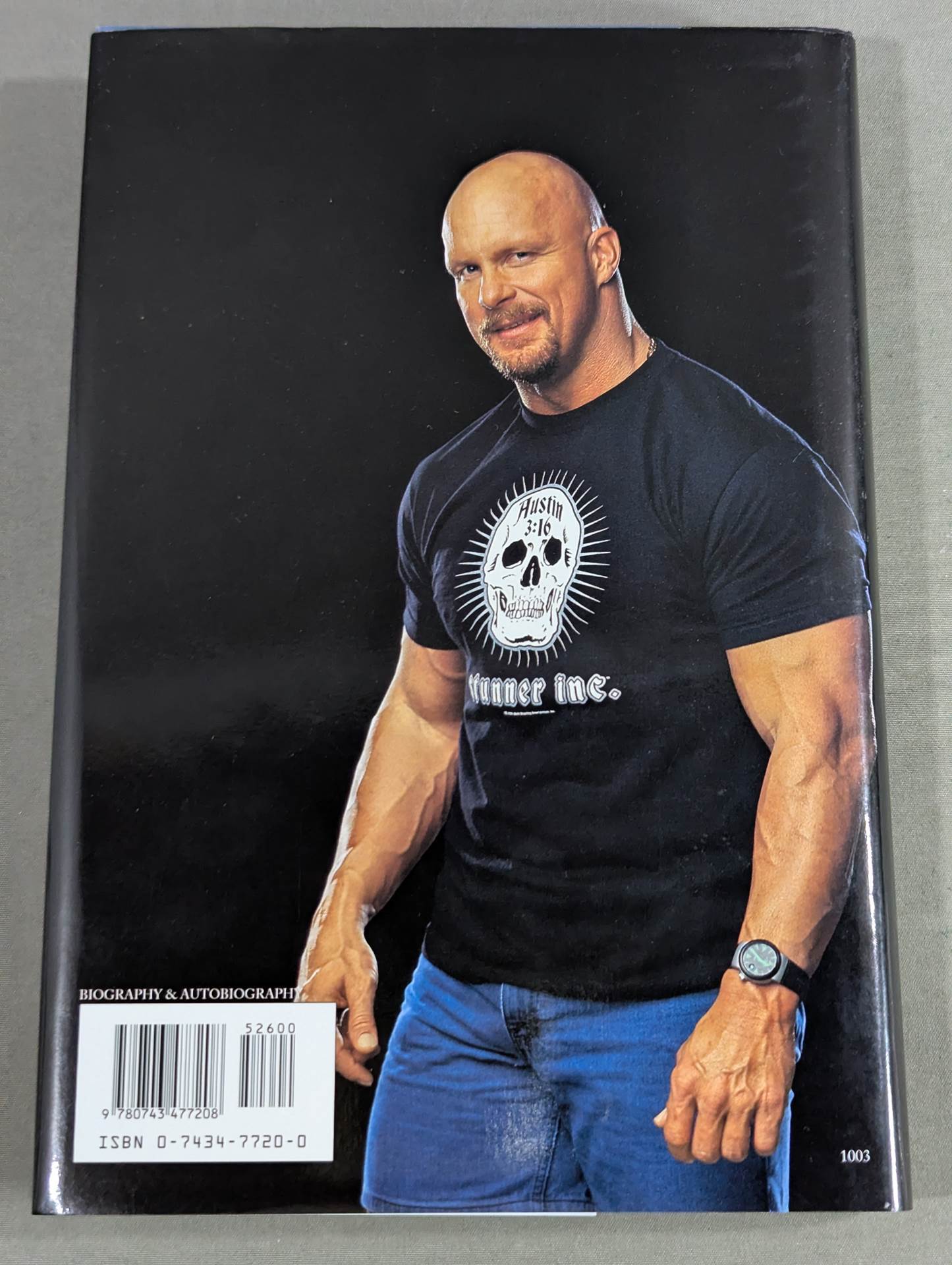 【hand signed autograph & sticker】The Stone Cold Truth( Hardback  version)