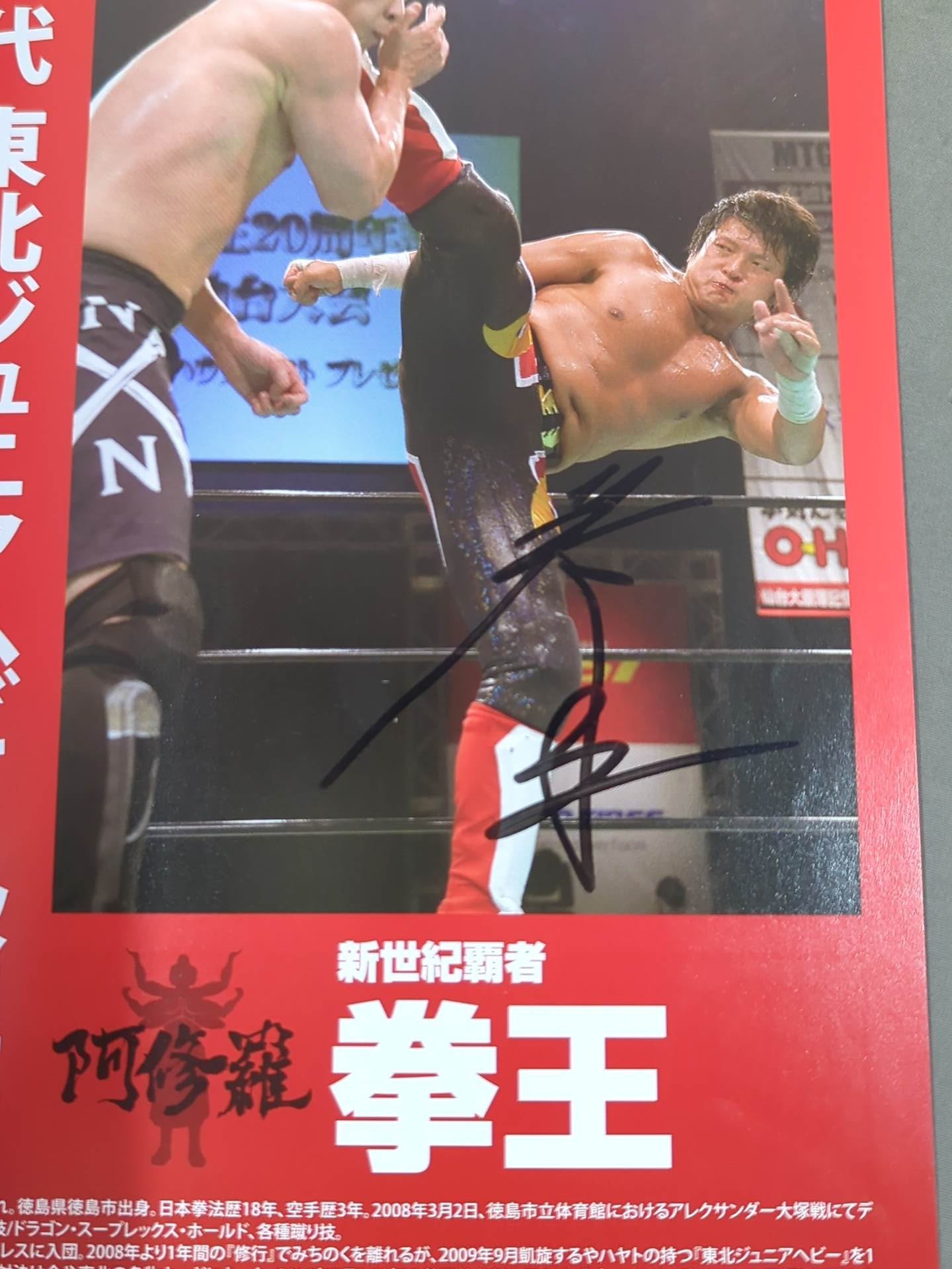 16選手直筆サイン入り】みちのくプロレス オフィシャルパンフレット