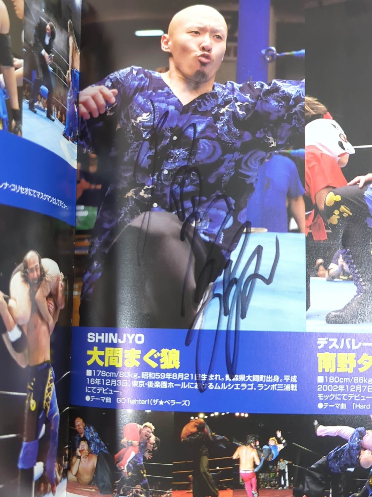 【4選手直筆サイン入り】みちのくプロレス オフィシャルパンフレット Vol.131 全員闘人