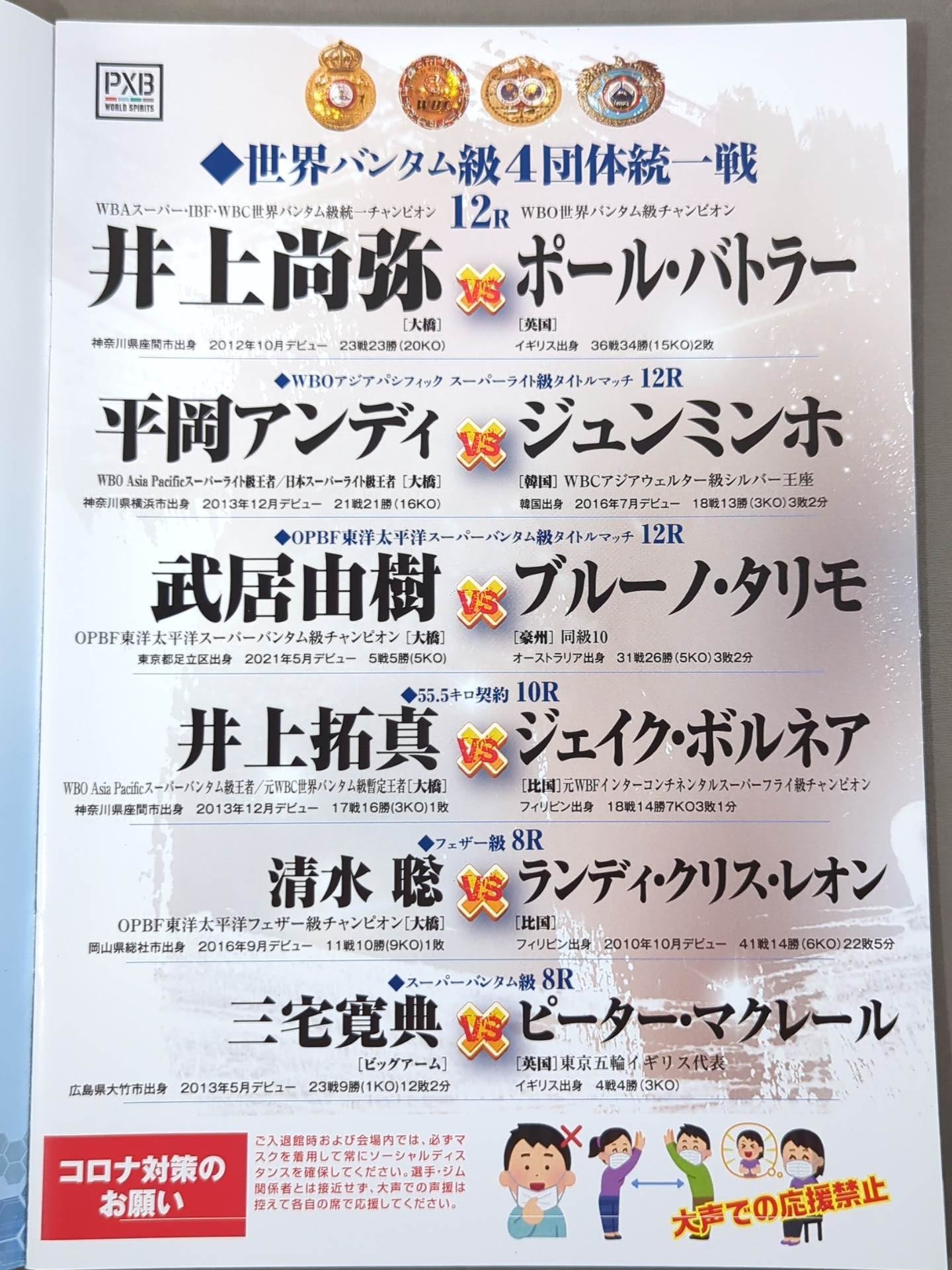 ☆4団体統一戦☆ 井上尚弥vsポール・バトラー – 闘道館
