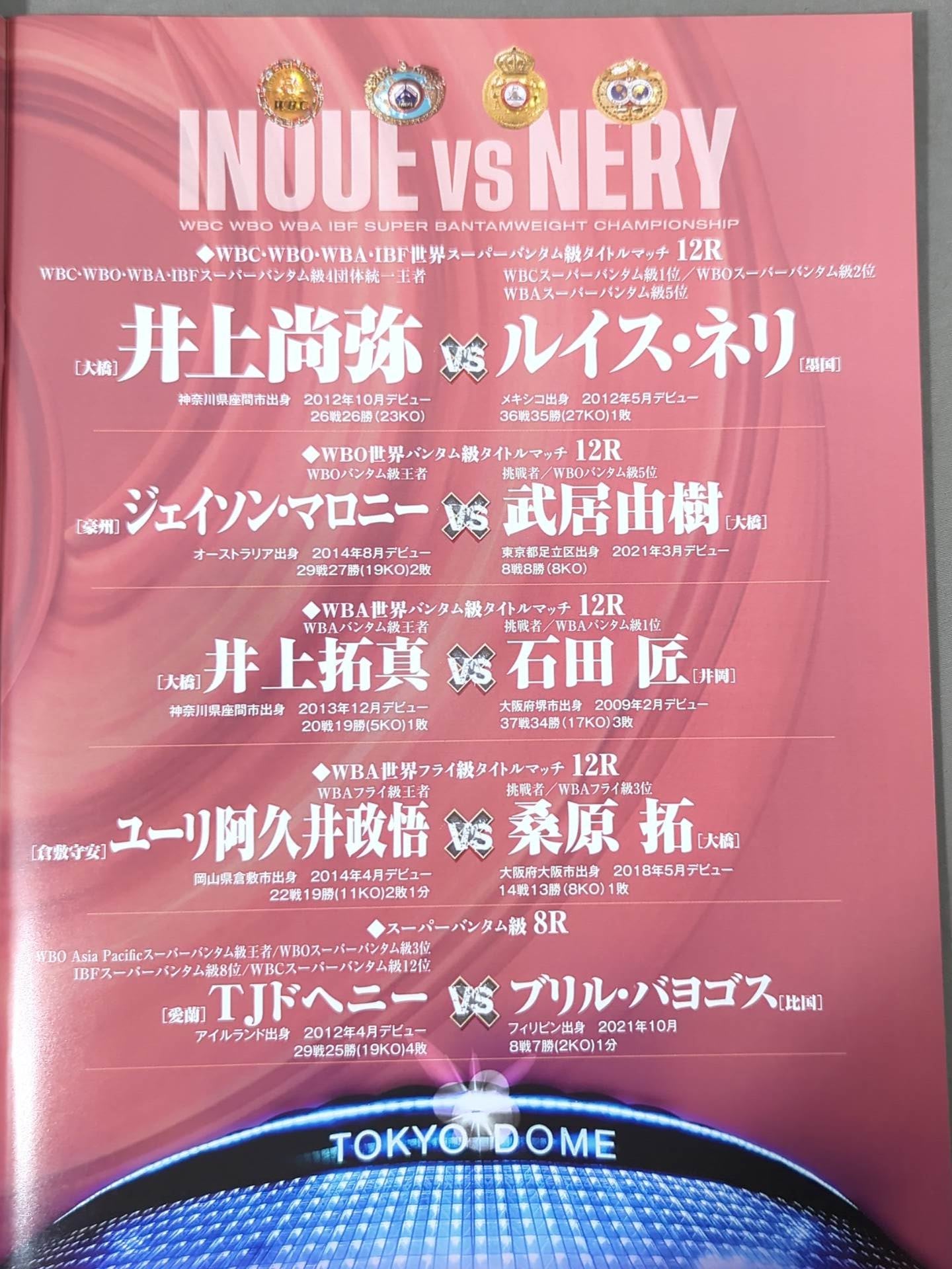 ☆4団体統一戦☆ 井上尚弥vsルイス・ネリ – 闘道館