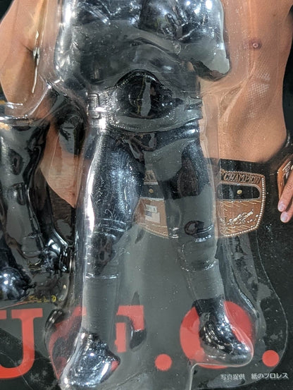 Naoya Ogawa (NWA belt, airplane arm, bronze)