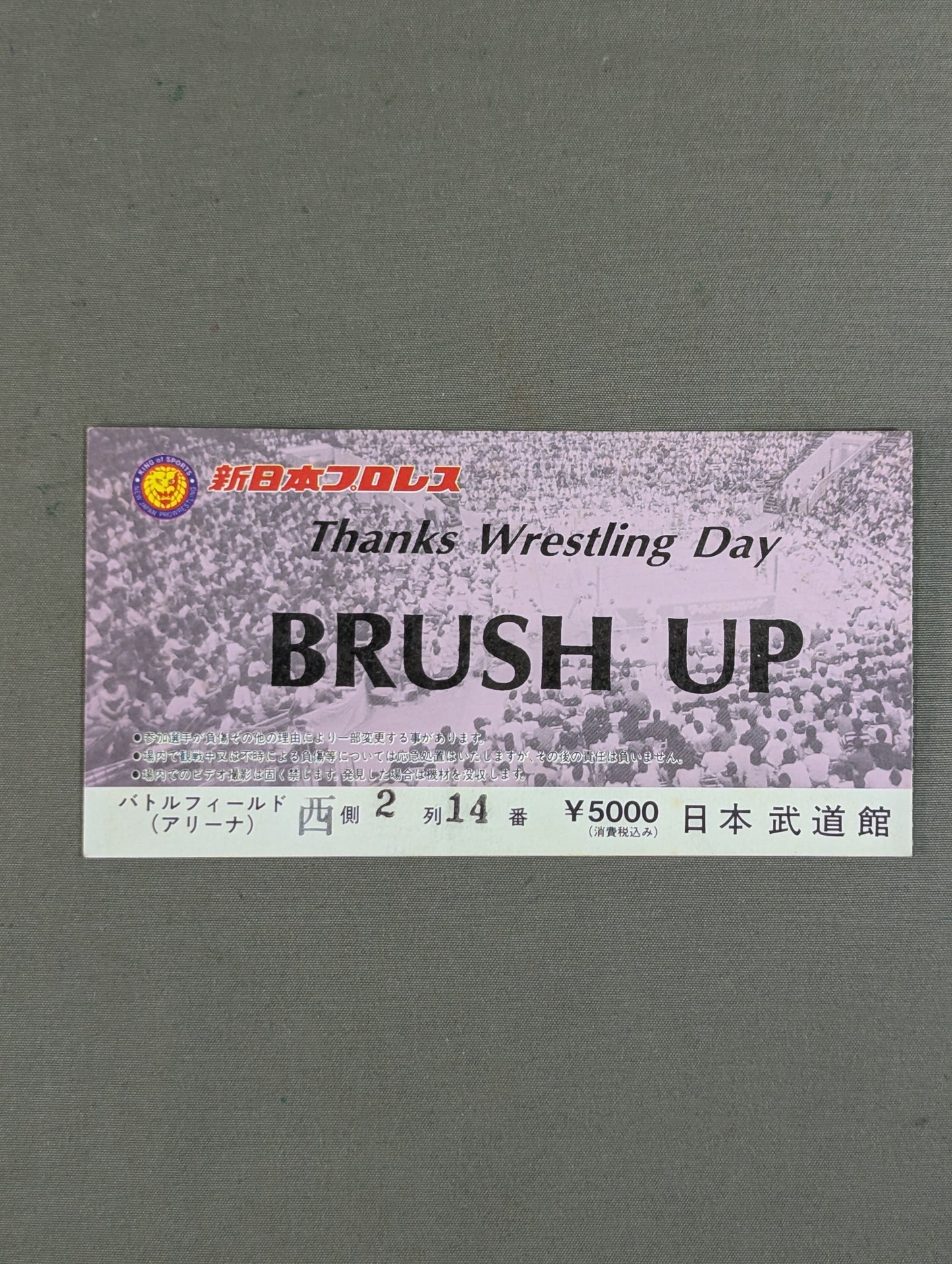 Thanks Wrestling Day BRUSH UP