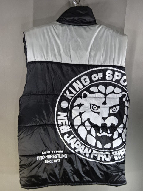 ライオンマーク ダウンベスト①(ブラック&シルバー)