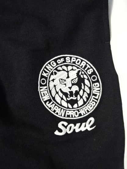新日本プロレス×SOUL SPORTS ライオンマーク ジャージパンツ②(ブラック)