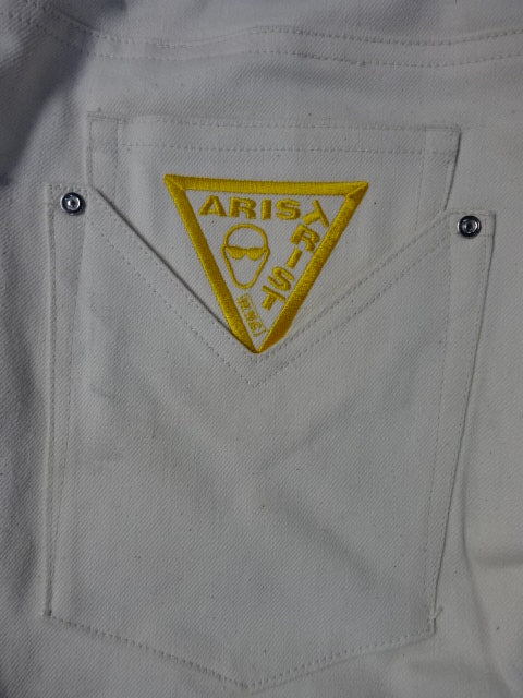 ARISTRIST AT Denim Shorts (1) (White)