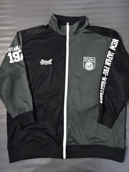 新日本プロレス×SOUL セットアップジャージ⑨(ブラック×グレー)