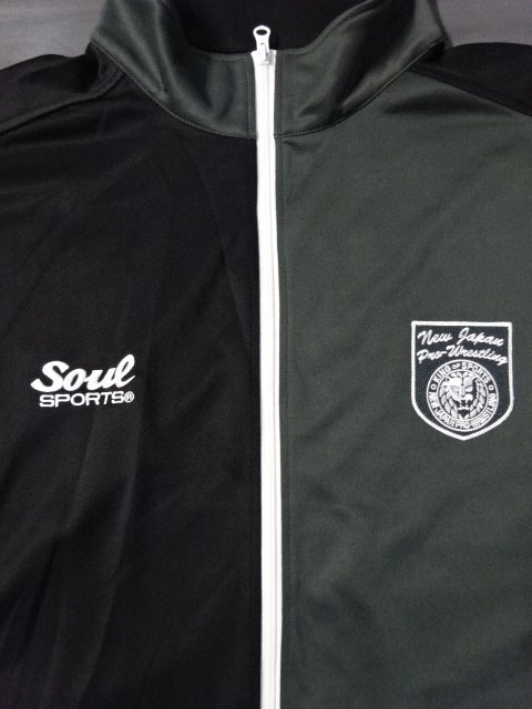 新日本プロレス×SOUL セットアップジャージ⑨(ブラック×グレー)
