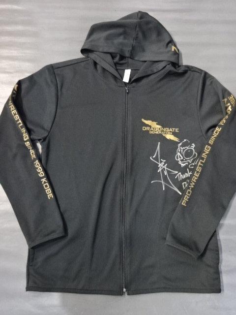 【Kzy 直筆サイン入り】ドラゴンゲート セットアップジャージ①(ブラック)