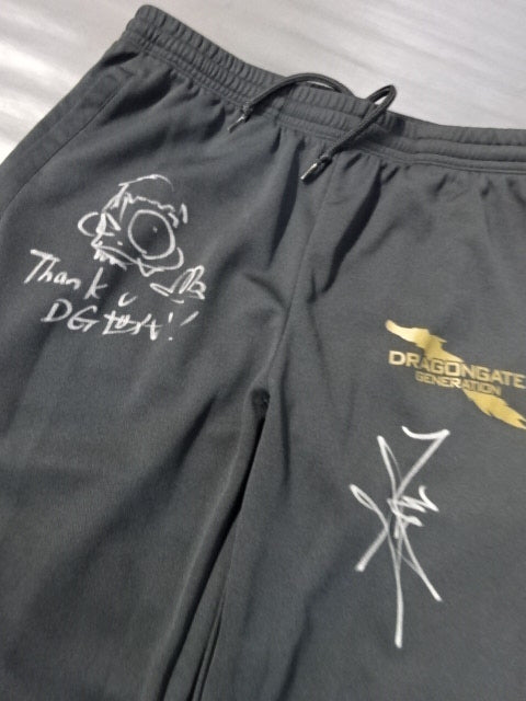 【Kzy 直筆サイン入り】ドラゴンゲート セットアップジャージ①(ブラック)