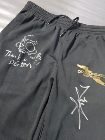 【Kzy 直筆サイン入り】ドラゴンゲート セットアップジャージ①(ブラック)