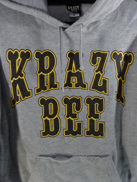 KRAZY BEE Pullover Hoodie  (1) (Grey)