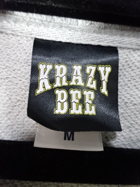 KRAZY BEE Pullover Hoodie  (1) (Grey)