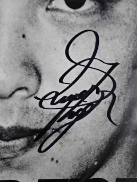 ★ ★ hand signed autograph Satoru Sayama  Poster