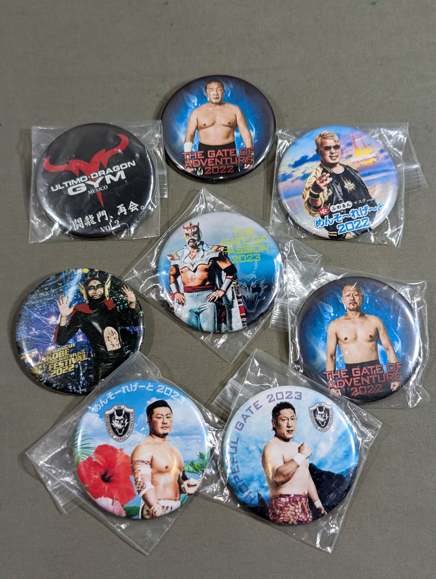 DRAGON GATE PinBack button sets(3)