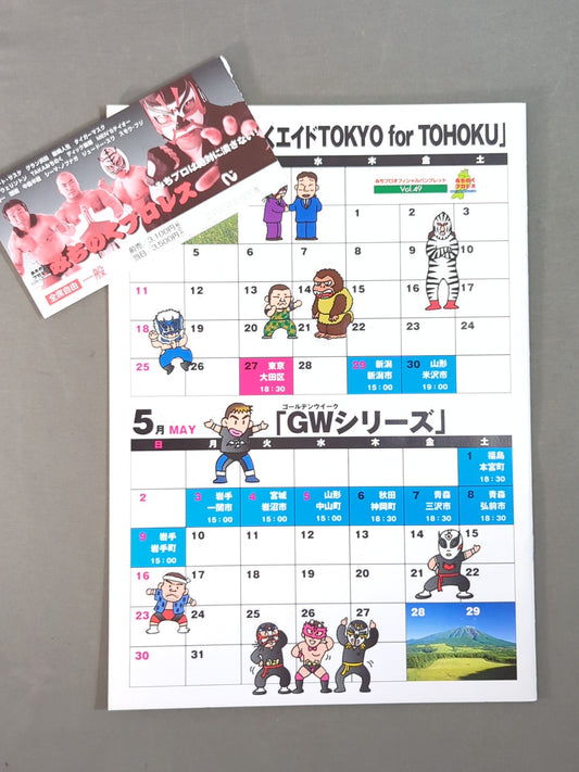 【ticket stub 】Michinoku Pro Wrestling Official Pamphlet Vol.49