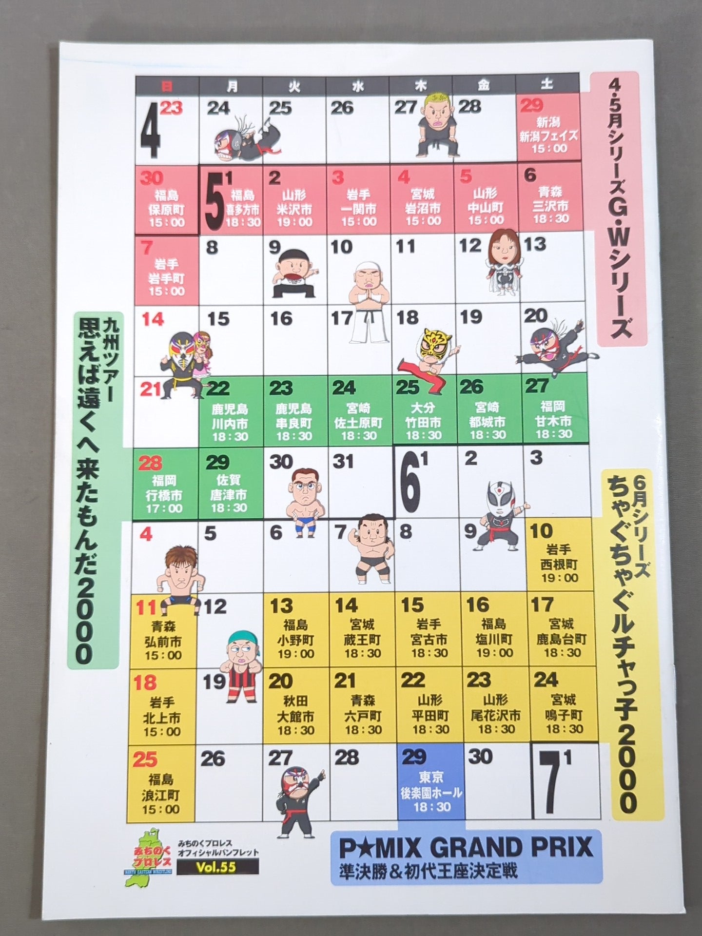 Michinoku Pro Wrestling  Official Pamphlet Vol.55