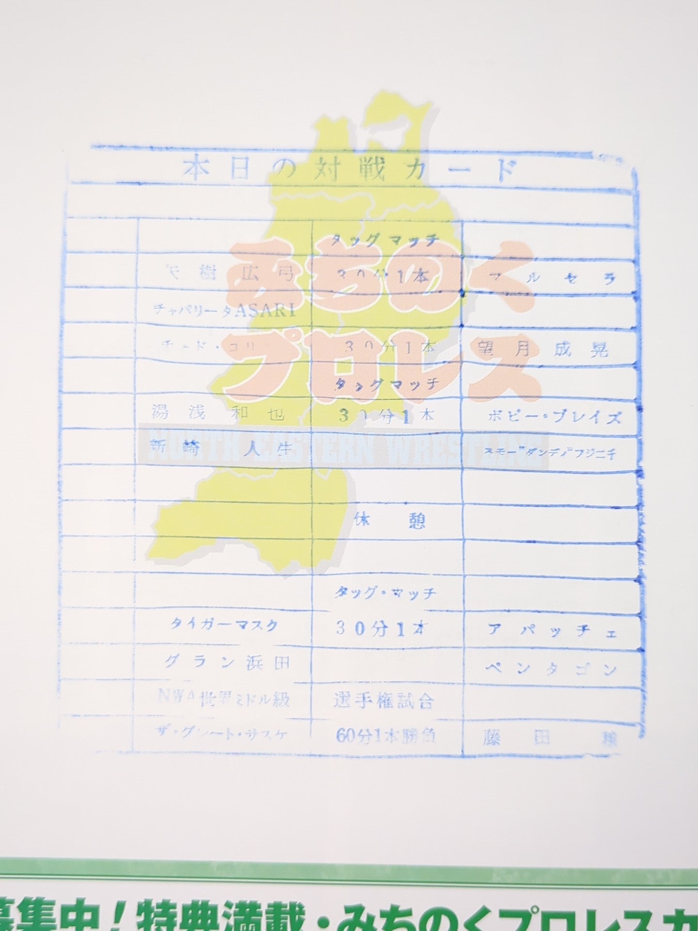 Michinoku Pro Wrestling  Official Pamphlet Vol.55