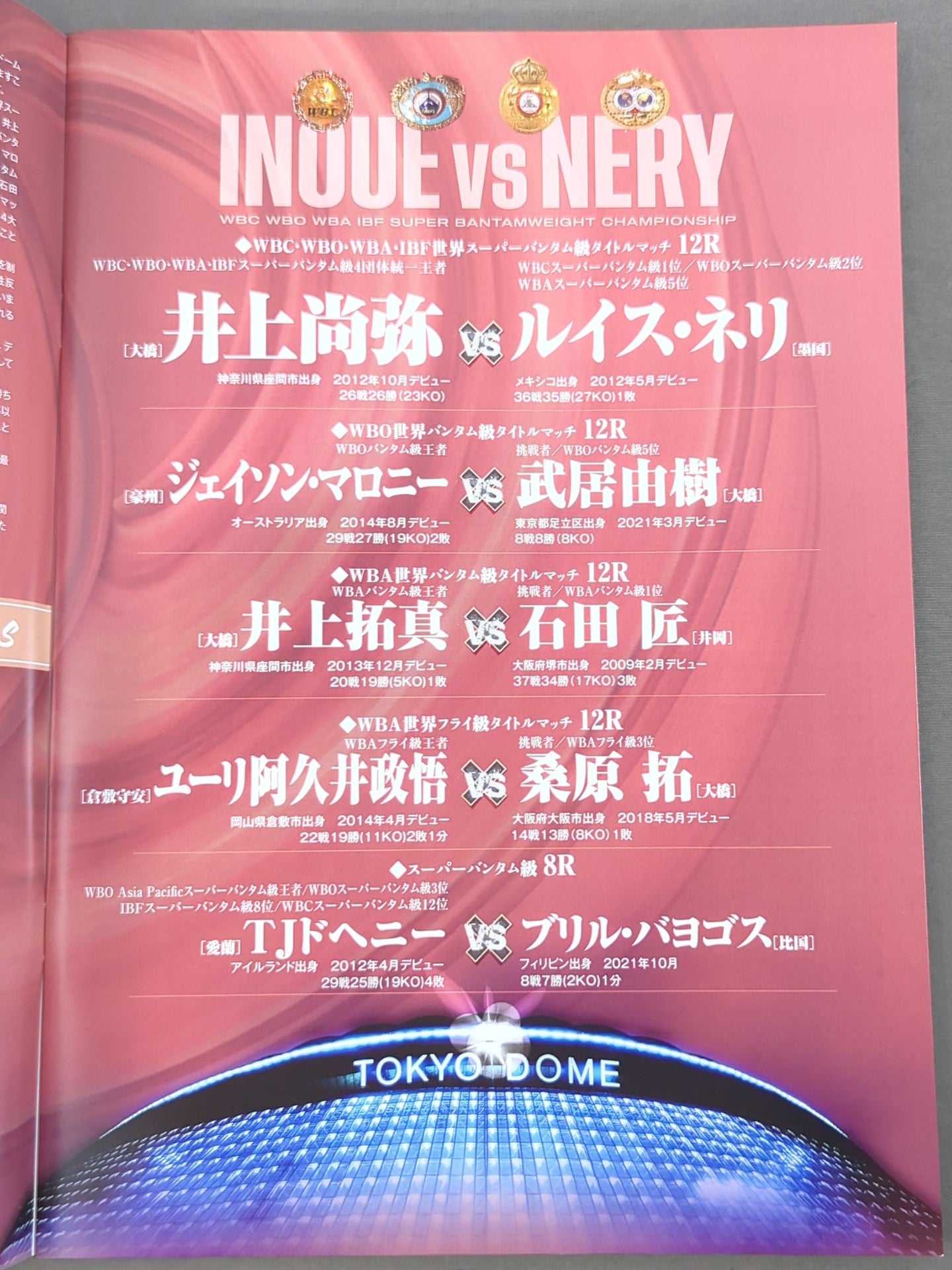 ★4 promotion unification match ★ Naoya Inoue vs Luis Neri