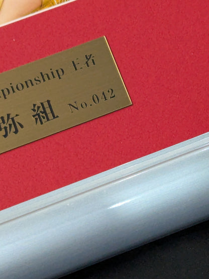 Utami Hayashishita &Saya Kamitani 2 hand signed autographs  commemorative photo frame Goddesses Of Stardom