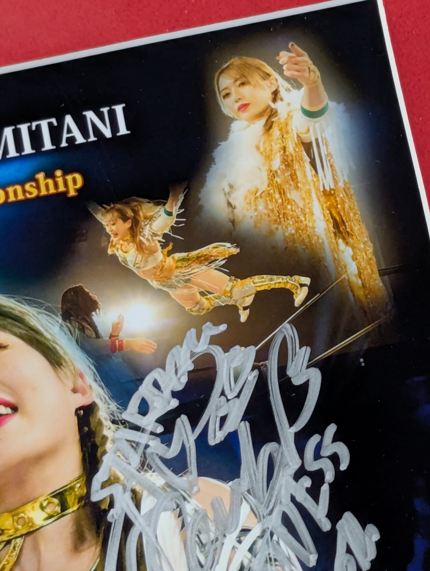 Utami Hayashishita &Saya Kamitani 2 hand signed autographs  commemorative photo frame Goddesses Of Stardom