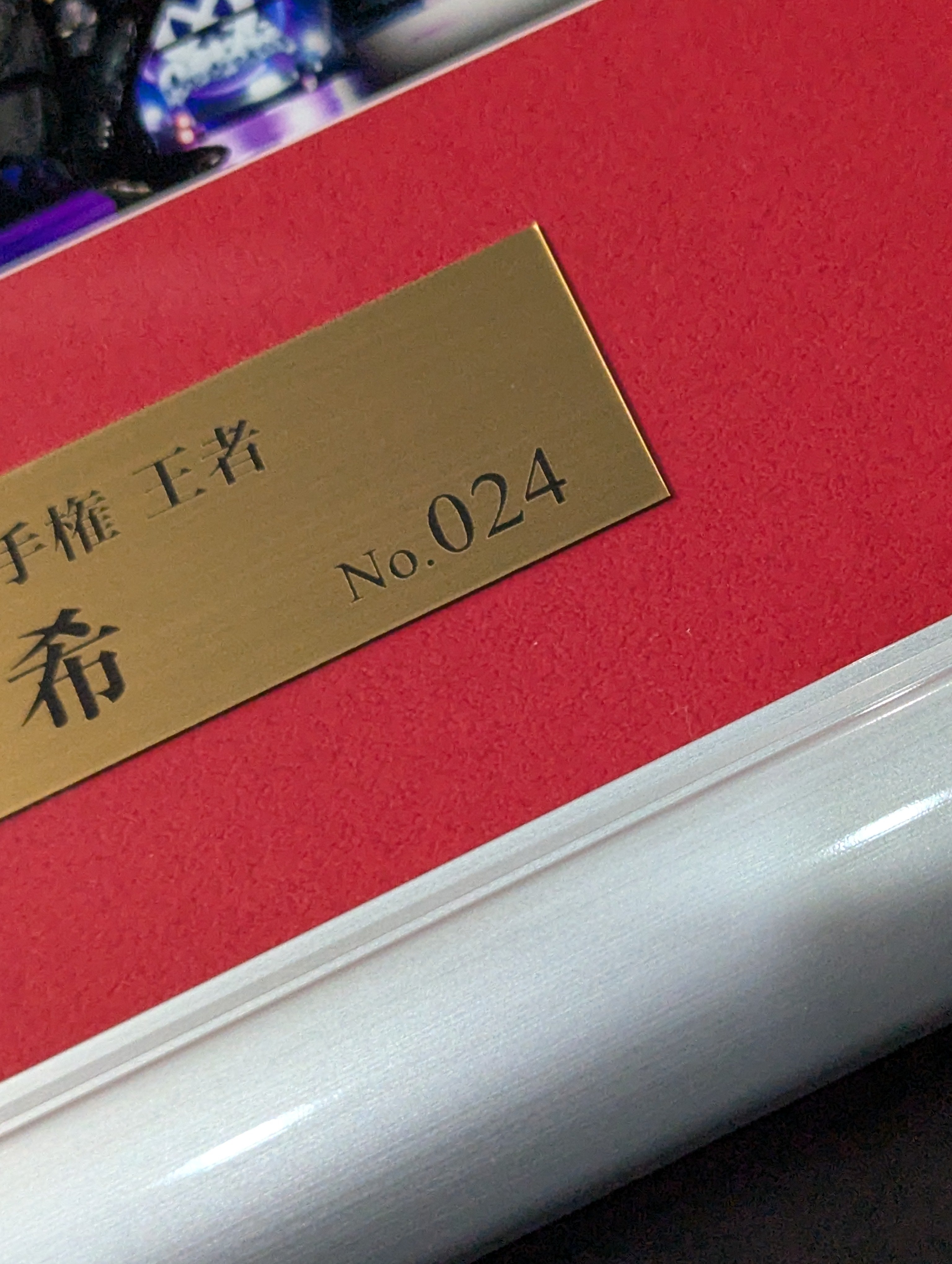 鹿島沙希 第23代 ハイスピード王者 直筆サイン入り 記念フォトフレーム