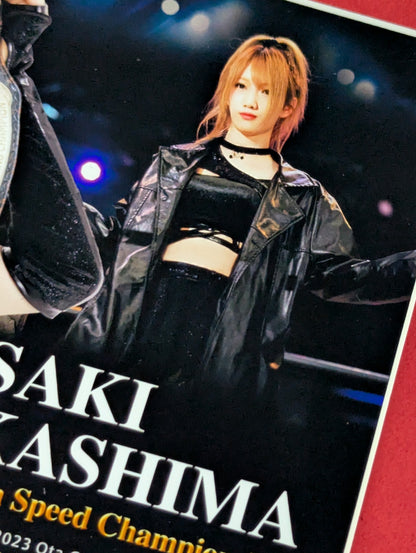 Saki Kashima  23rd High Speed Champion Hand signed autograph  commemorative photo frame