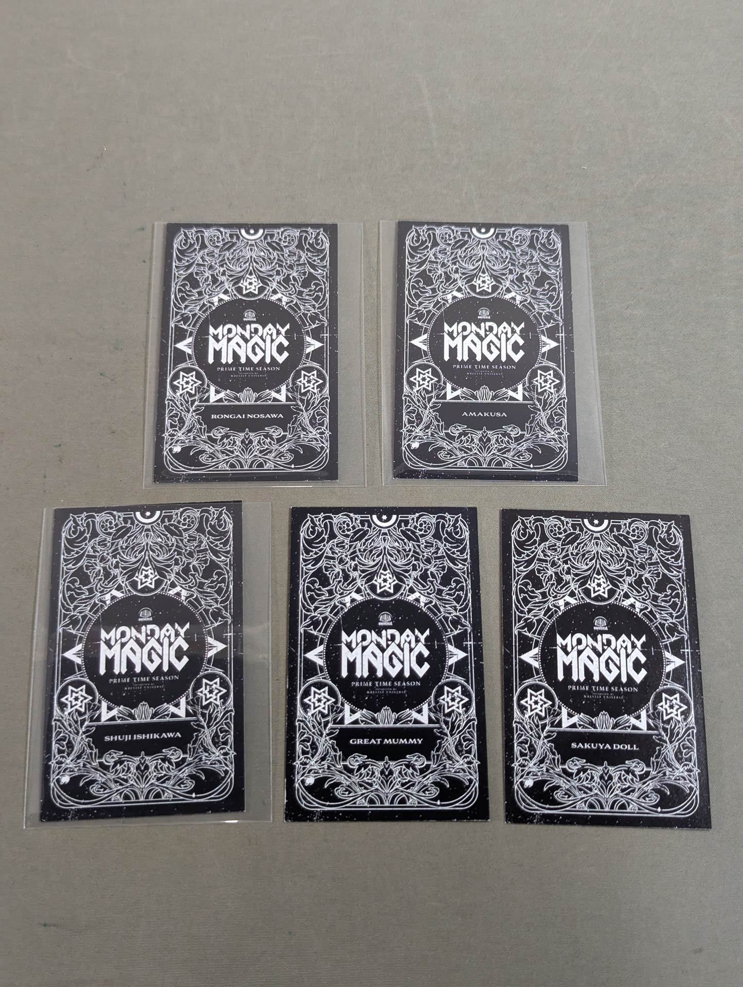 NOAH MONDAY MAGIC PRIME TIME SEASON HAKOBUNE TRADING CARD SET(2)