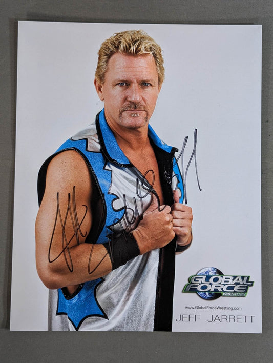 Jeff Jarrett  hand signed autograph Pro-Photo (A-2)
