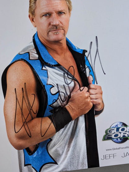 Jeff Jarrett  hand signed autograph Pro-Photo (A-2)
