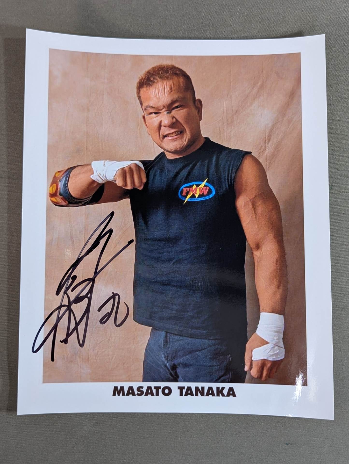 Masato Tanaka  hand signed autograph Pro-Photo (A-2)
