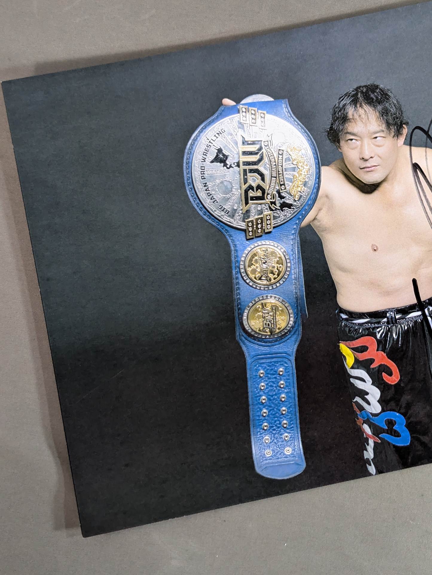 ★BJW Junior Heavyweight Champion ★ TAJIRI hand signed autograph Pro-Photo (B-7)