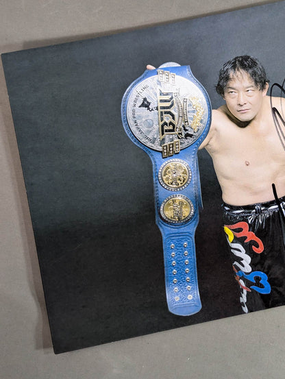 ★BJW Junior Heavyweight Champion ★ TAJIRI hand signed autograph Pro-Photo (B-7)
