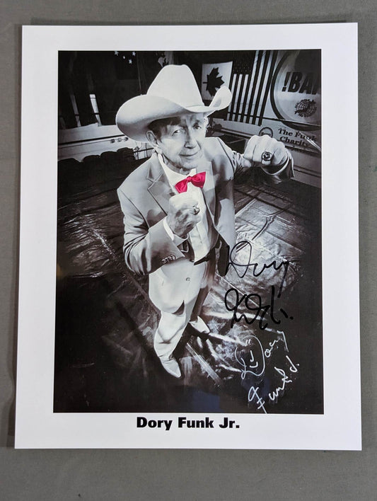 Dory Funk Jr.  hand signed autograph Pro-Photo (A-8)