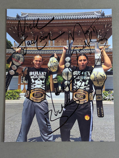 ★IWGP&ROH&PGW Young★ Bucks 2 hand signed autographs Pro-Photo 