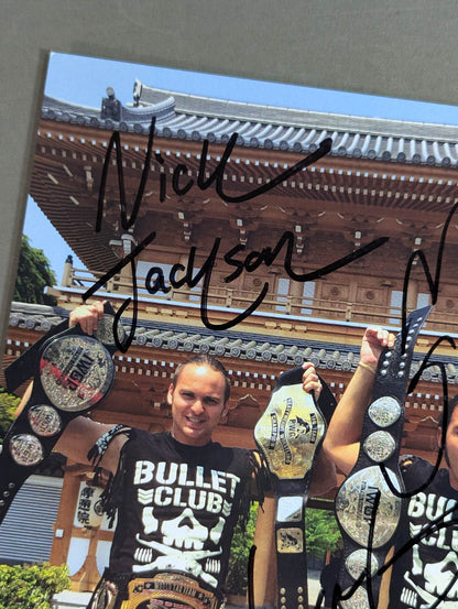 ★IWGP&ROH&PGW Young★ Bucks 2 hand signed autographs Pro-Photo 