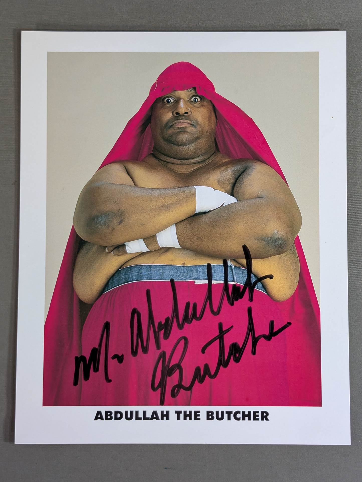 Abdullah the Butcher hand signed autograph  Pro-Photo (A-9)