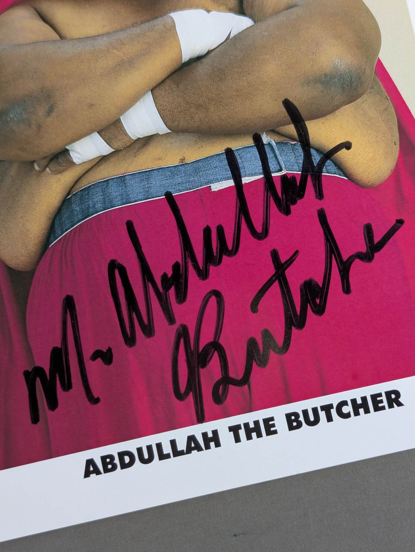Abdullah the Butcher hand signed autograph  Pro-Photo (A-9)