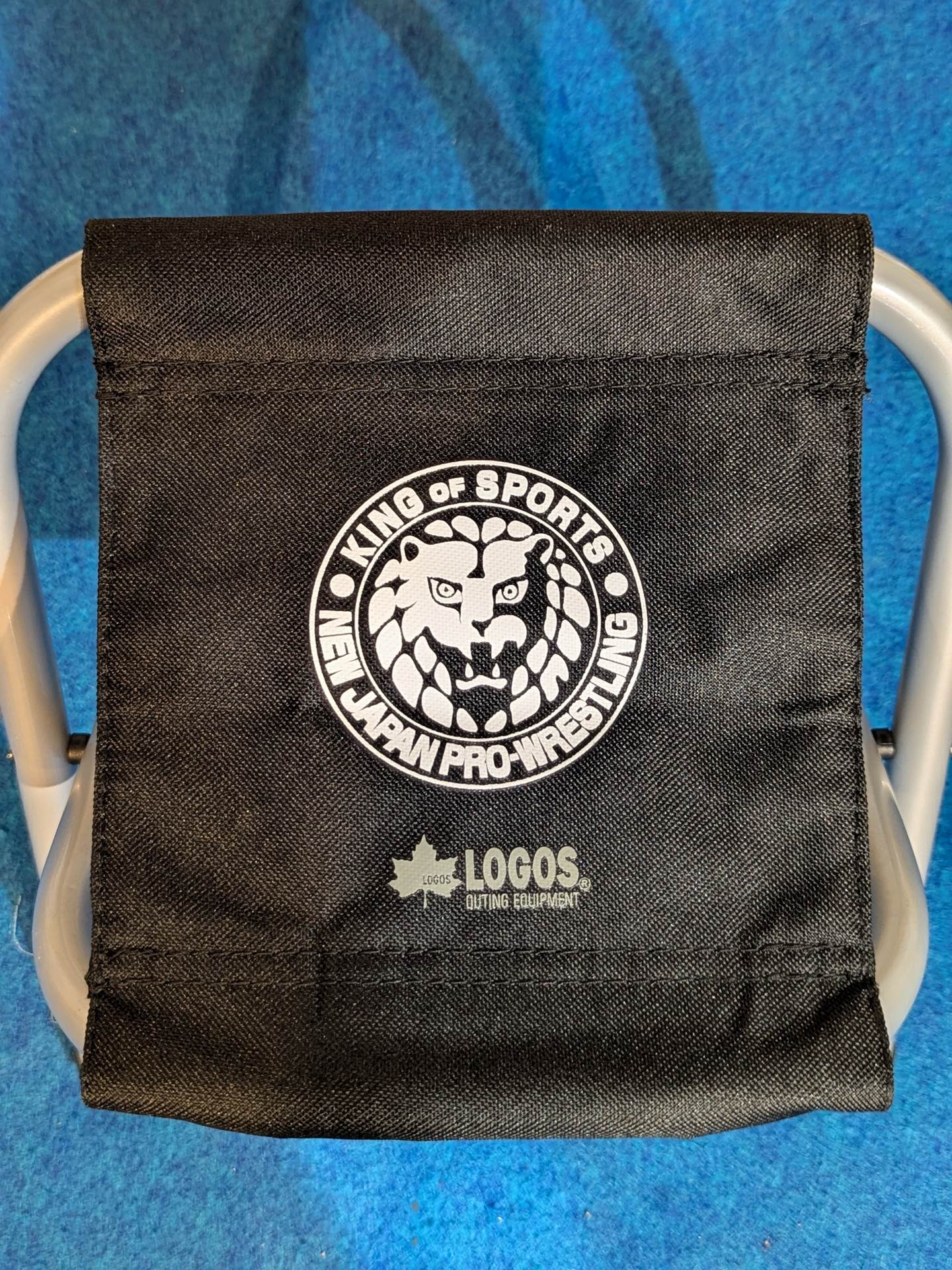 ★LOGOS×NJPW★ Folding Chair Set (Set of 2 Silver)