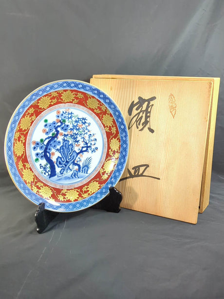 ★ Antonio Inoki  & Mitsuko ★ Wedding gifts, pine, bamboo, plum plates