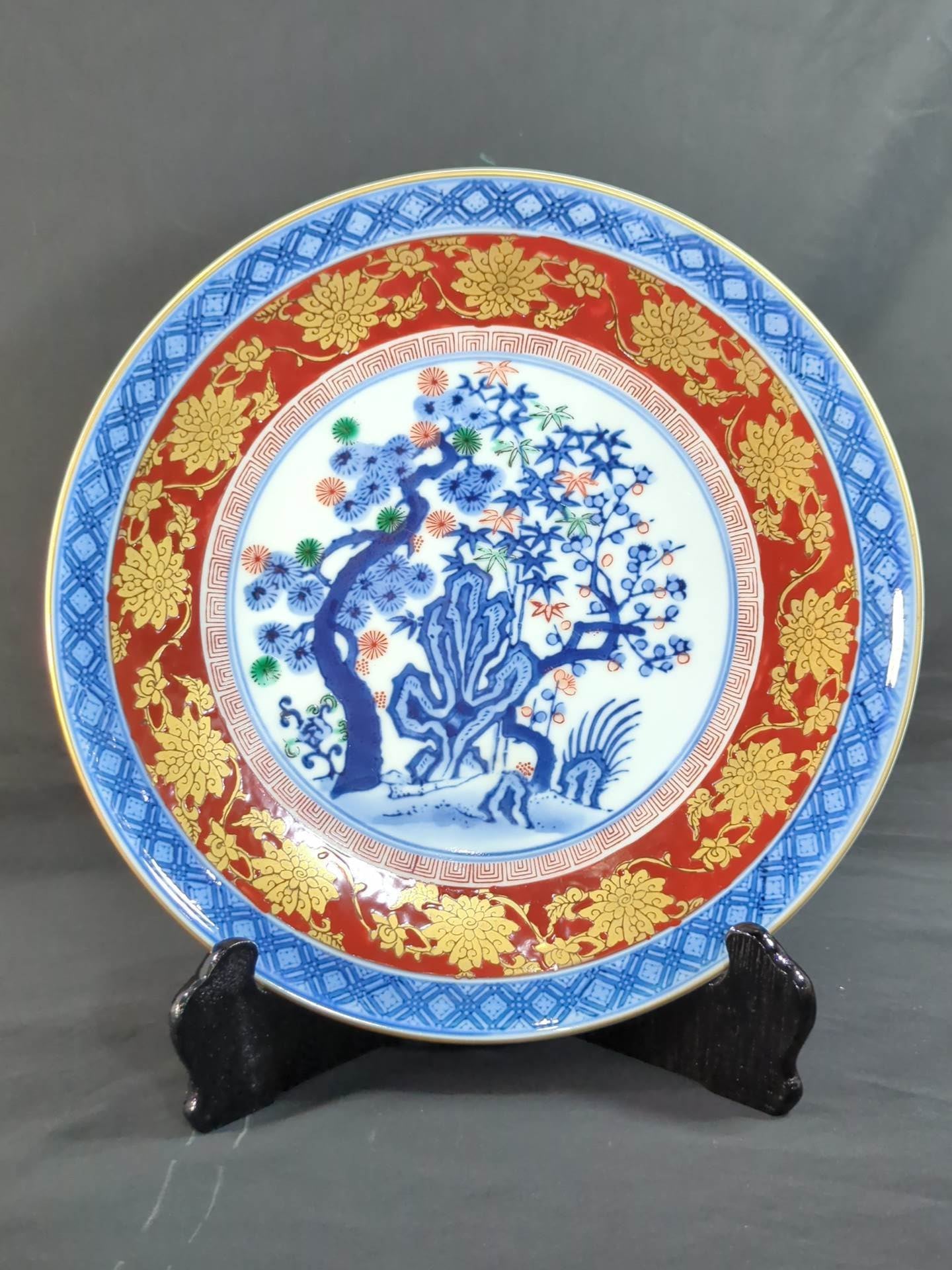 ★アントニオ猪木＆倍賞美津子★ 結婚式の引出物・松竹梅の皿