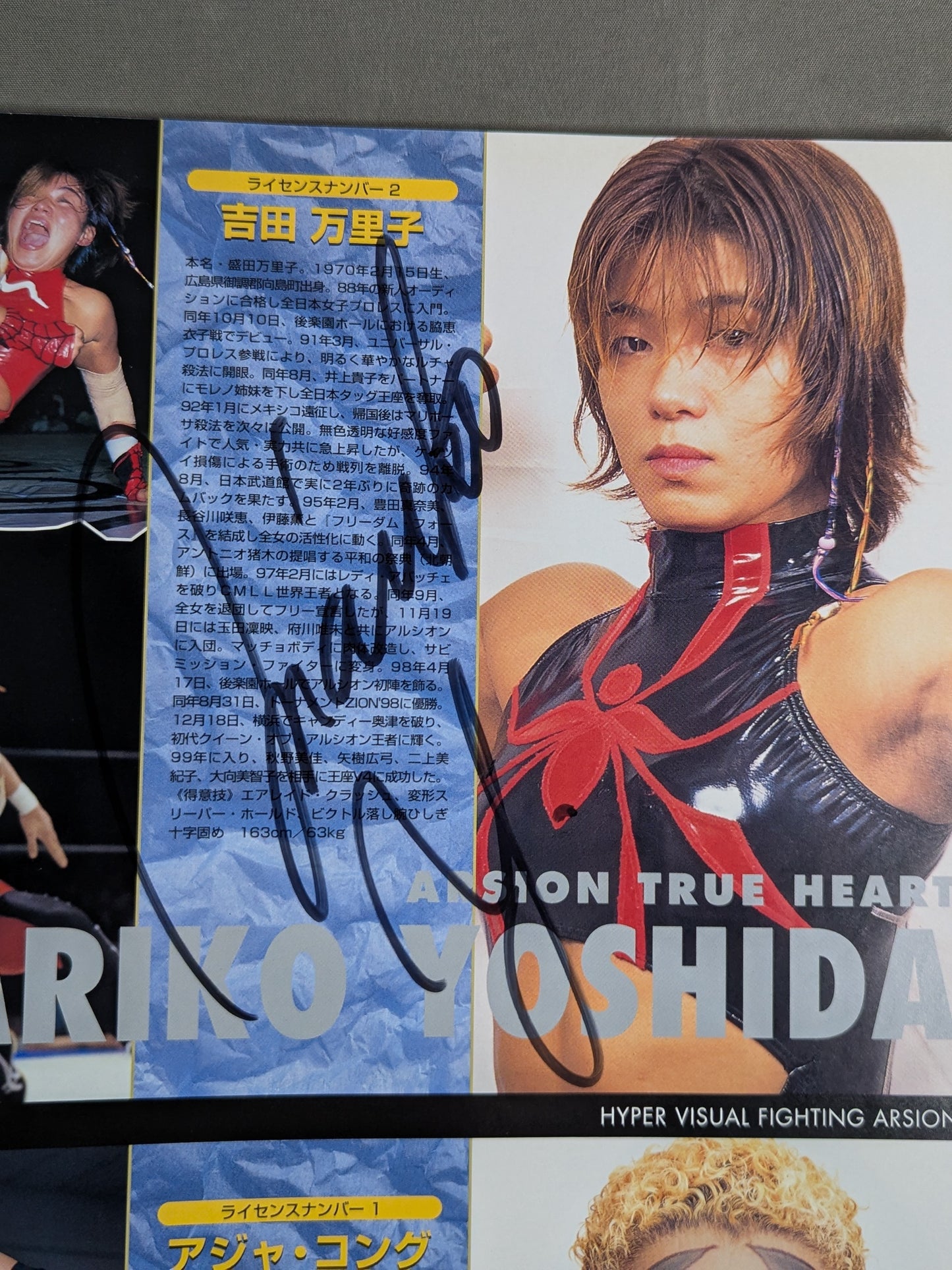 [2 fighters hand signed autograph 】ARSION OFFICIAL GUIDE BOOK Vol.12 / STARTIST'99