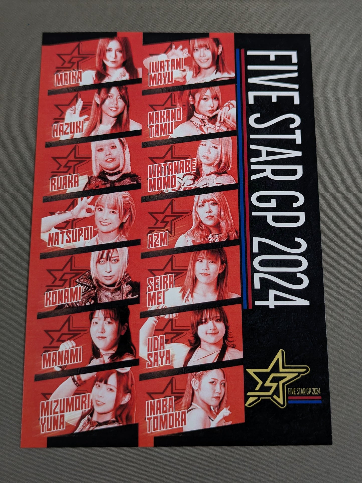 ★5 STAR GP 2024 RED STARS Postcard