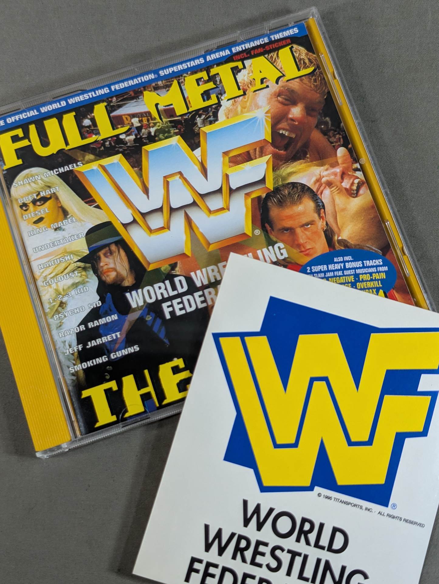 ☆ WWF FULL METAL THE ALBUM with ☆ sticker (imported edition